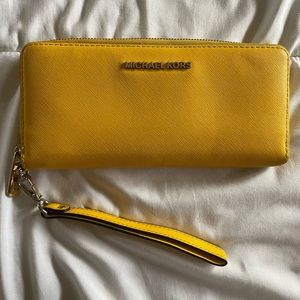 Michael Kors large zip around wallet